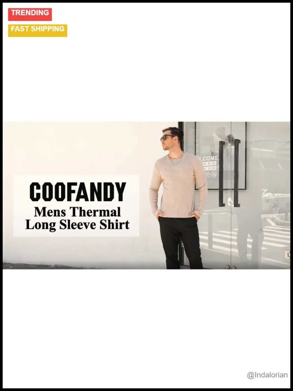 Mens Long Sleeve Thermal T-Shirt Slim Fit Crewneck Knitted Pullover